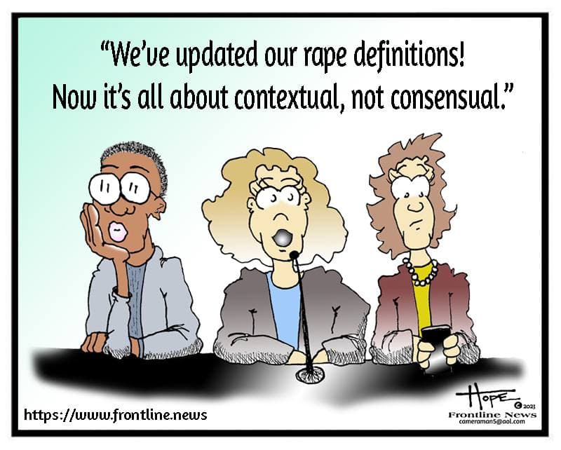 Cartoon for Women's rights orgs in lockstep with academia - Published on December 12, 2023