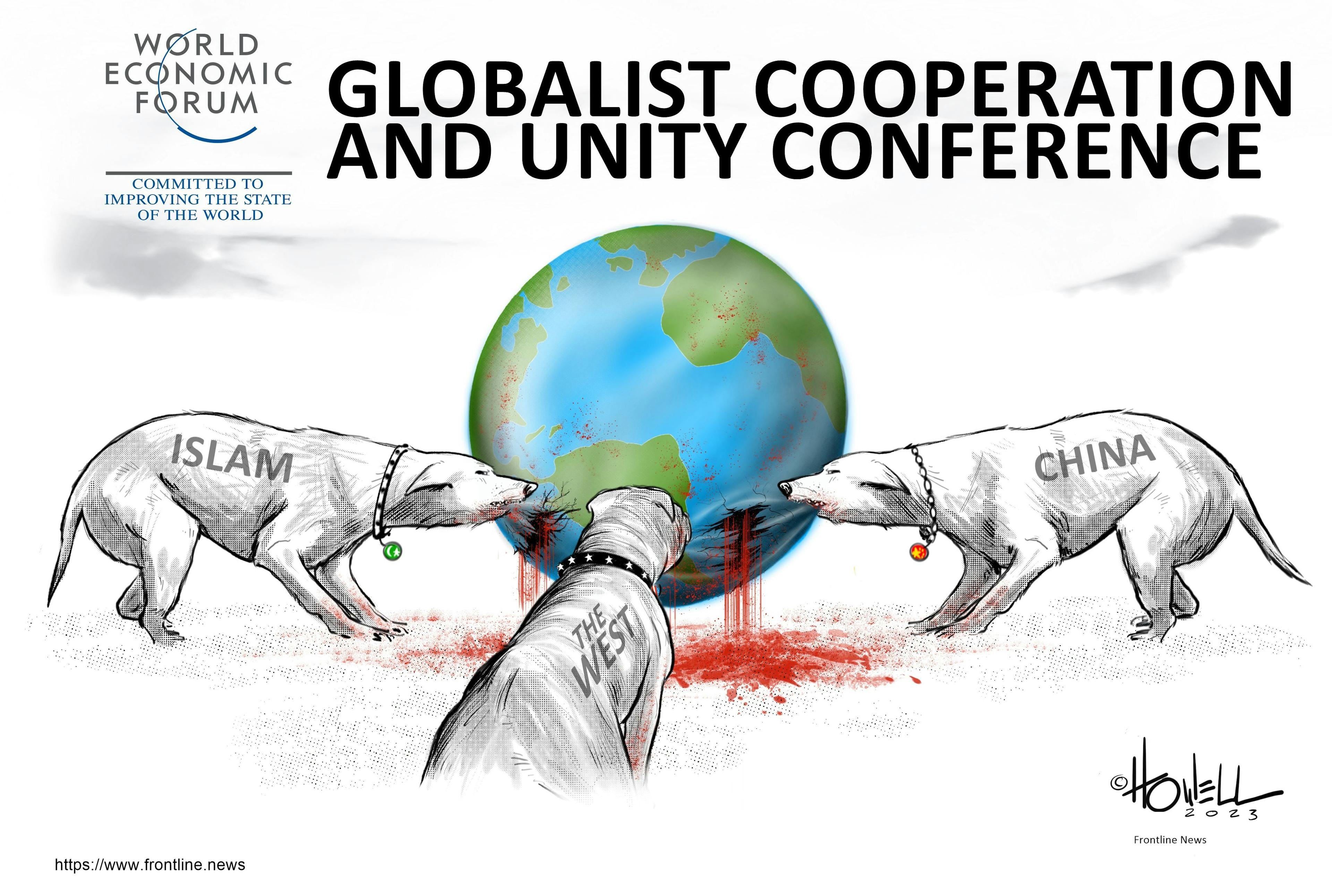 Cartoon for Globalist unity - Published on September 14, 2023